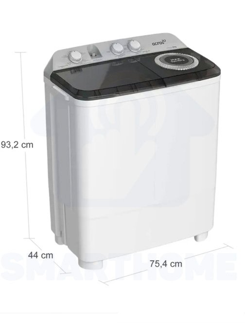 Lavadora ACROSS Semi Automática Carga Superior 8 Kilos ALD0835PE Blanca - Image 2