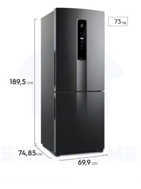 Nevera ELECTROLUX No Frost Congelador Inferior 485 Litros IB7B Negro - Image 2